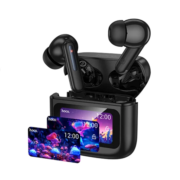 Hoco TWS EQ14 Cool con pantalla Negro Negro