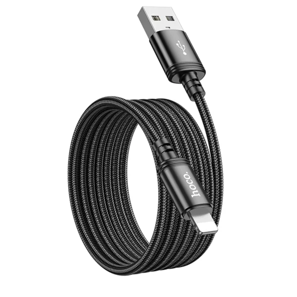 Hoco Cable X89 Wind Lightning 2M Negro NEGRO