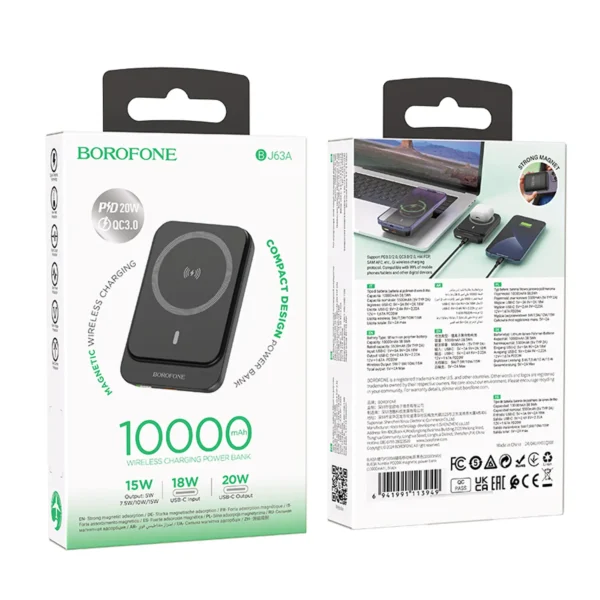 Borofone Powerbank BJ63A Nimble PD20W 10000mAh Negro NEGRO